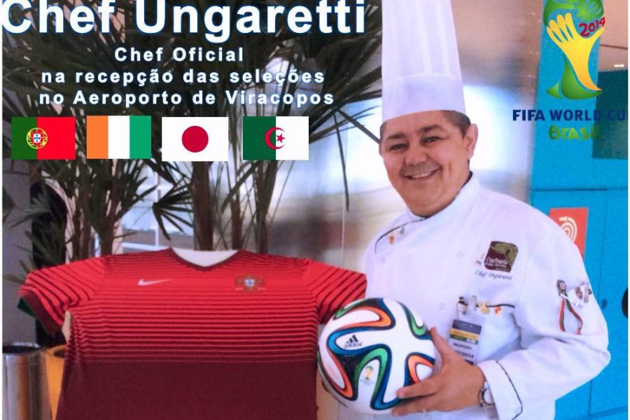 Chef oficial Aeroporto Viracopos Campinas na copa do mundo.Confraria D'ella Vitória Buffet Campinas SP